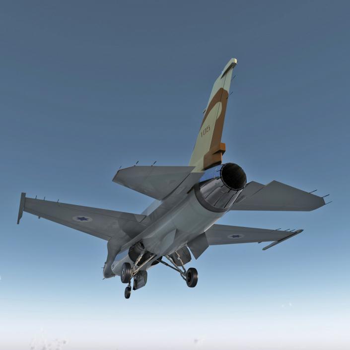 3D model Fighter F-16 Fighting Falcon Israel