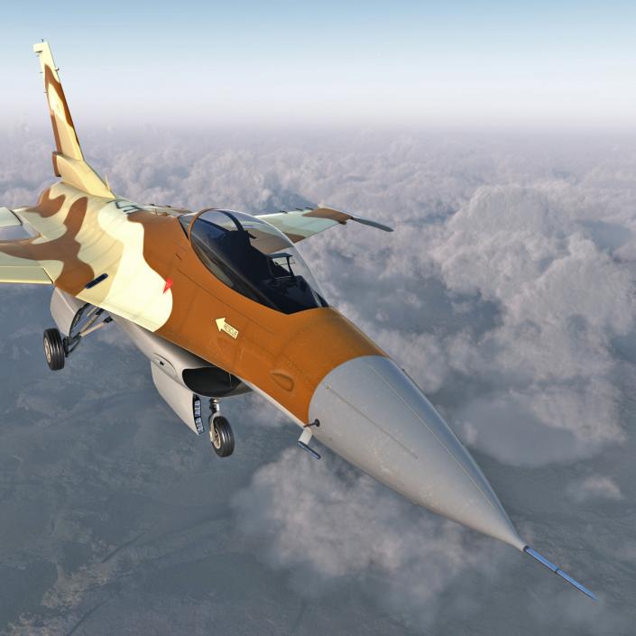 3D model Fighter F-16 Fighting Falcon Israel