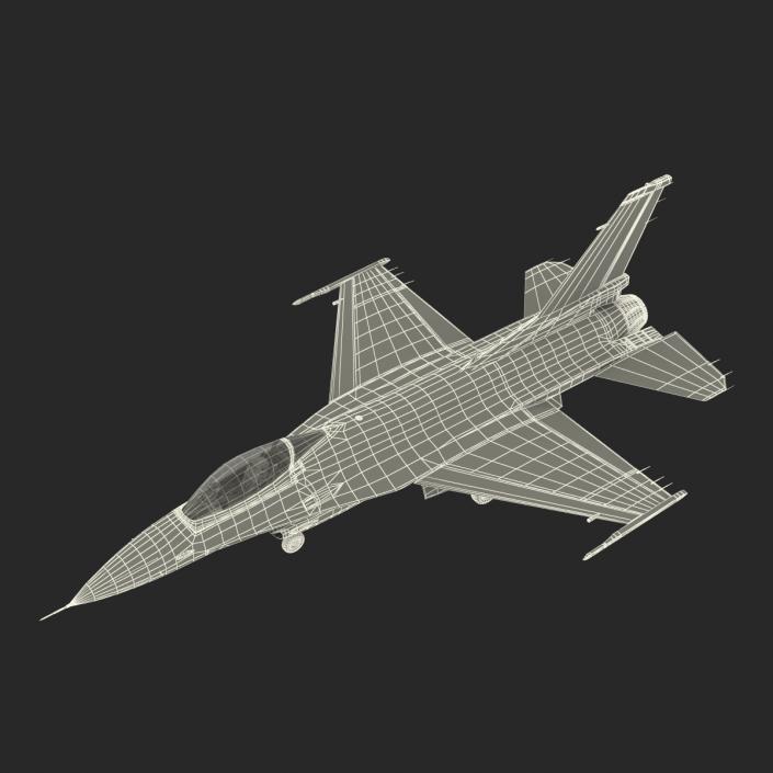 3D model Fighter F-16 Fighting Falcon Israel