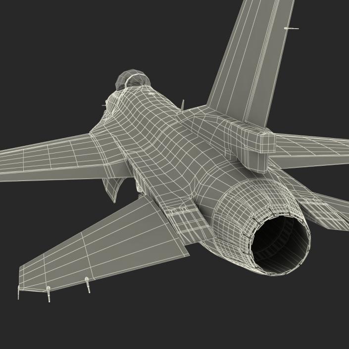 3D model Fighter F-16 Fighting Falcon Israel