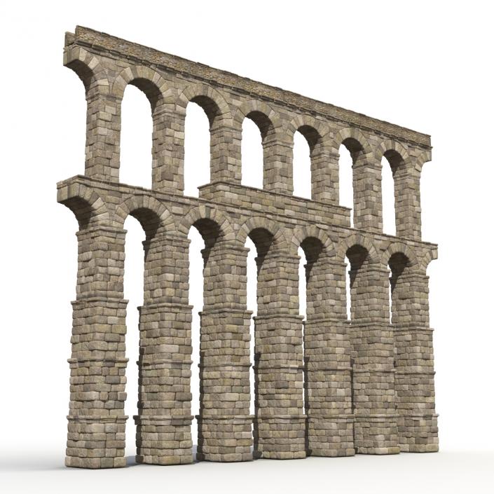 3D Aqueduct Section Greco Roman model