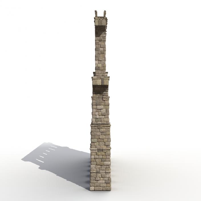 3D Aqueduct Section Greco Roman model