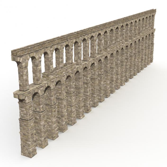 3D Aqueduct Section Greco Roman model