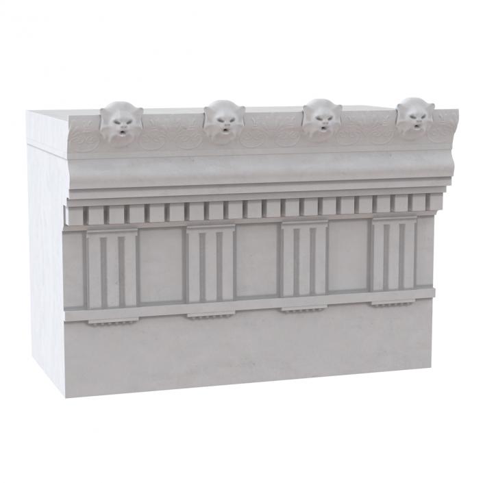 Doric Architrave and Frieze Greco Roman 3D model