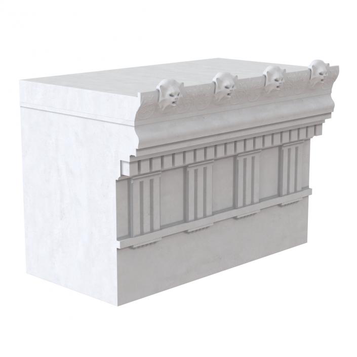 Doric Architrave and Frieze Greco Roman 3D model