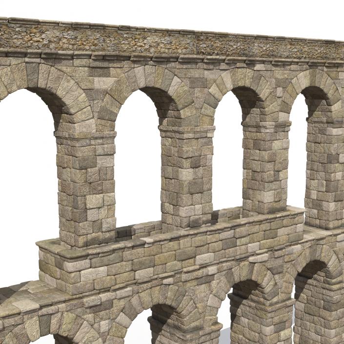 3D Aqueduct Section Greco Roman model