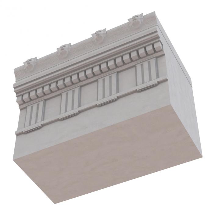 Doric Architrave and Frieze Greco Roman 3D model