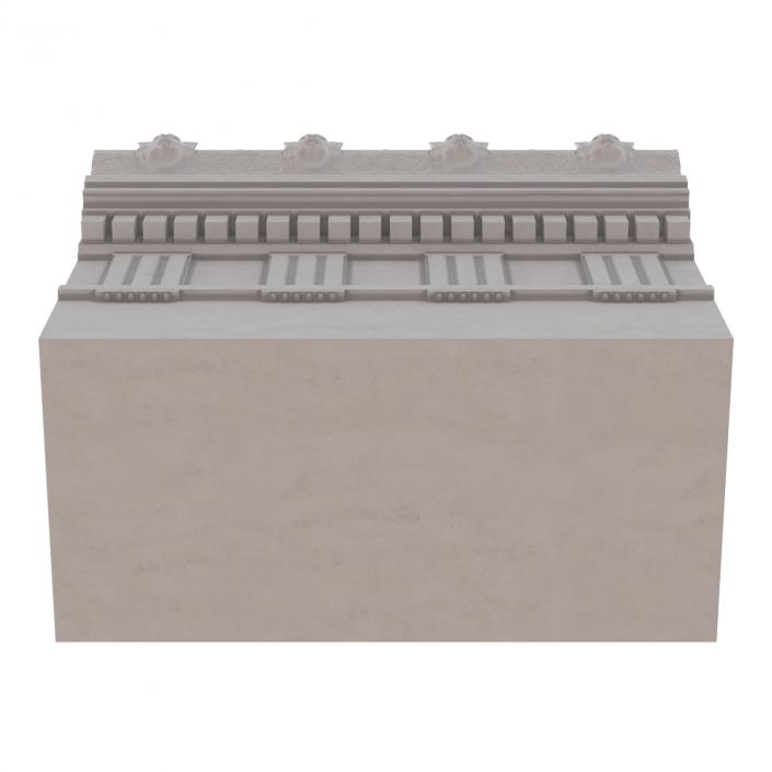 Doric Architrave and Frieze Greco Roman 3D model