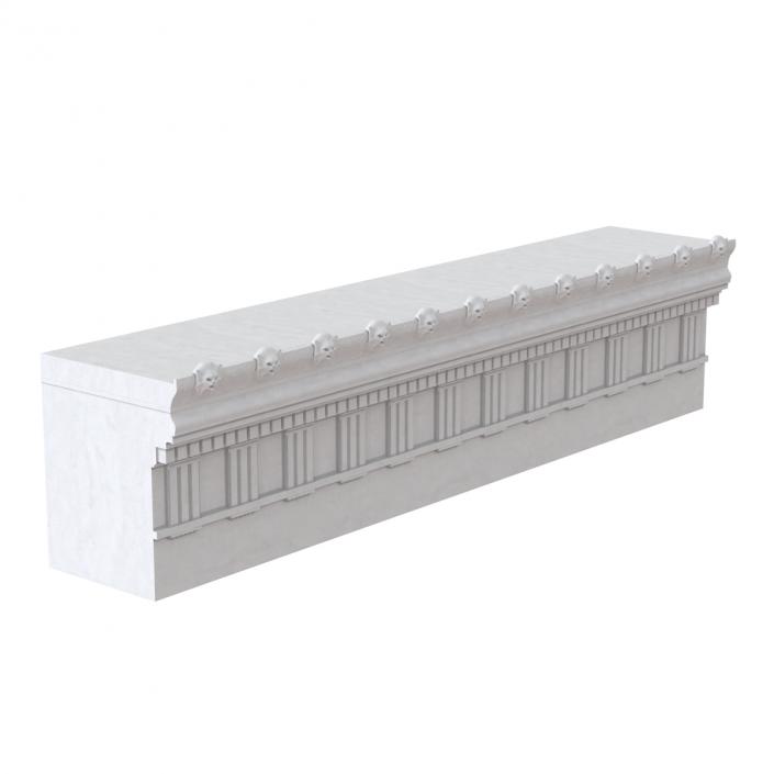 Doric Architrave and Frieze Greco Roman 3D model