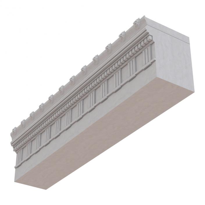 Doric Architrave and Frieze Greco Roman 3D model