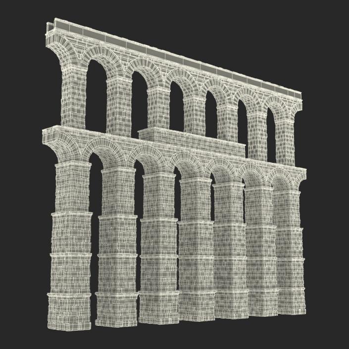 3D Aqueduct Section Greco Roman model