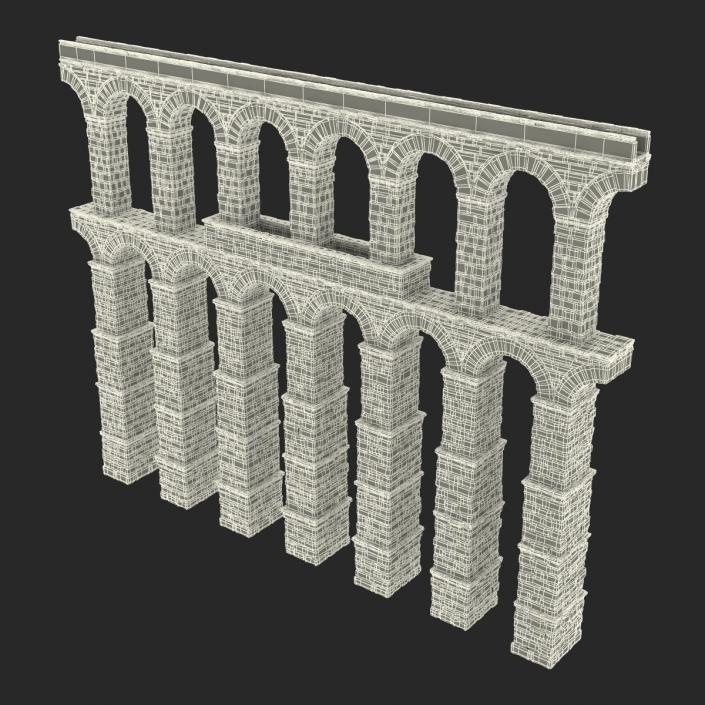 3D Aqueduct Section Greco Roman model