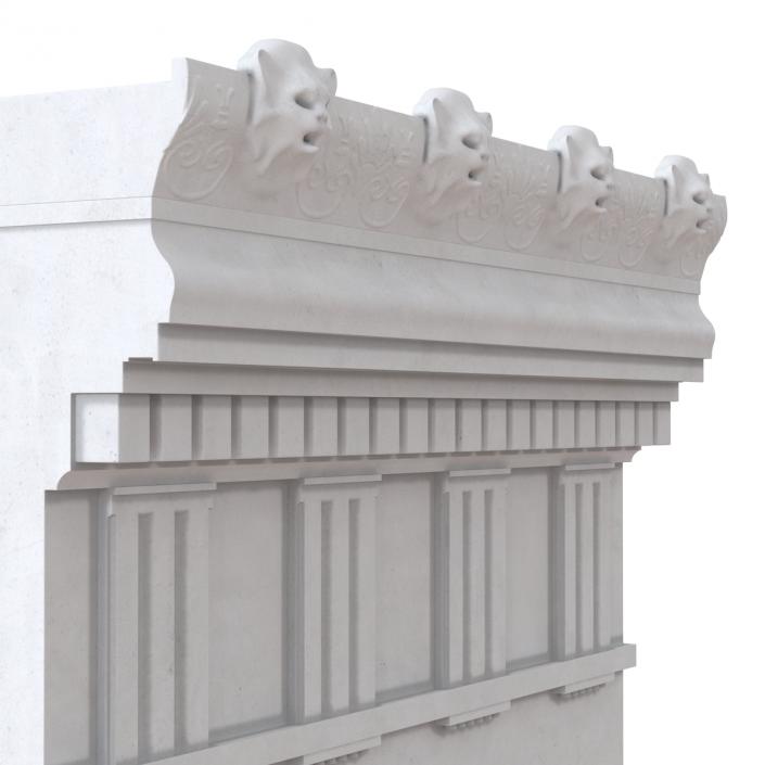 Doric Architrave and Frieze Greco Roman 3D model