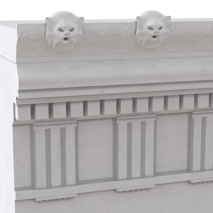 Doric Architrave and Frieze Greco Roman 3D model