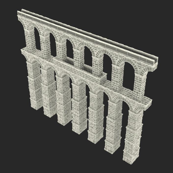 3D Aqueduct Section Greco Roman model