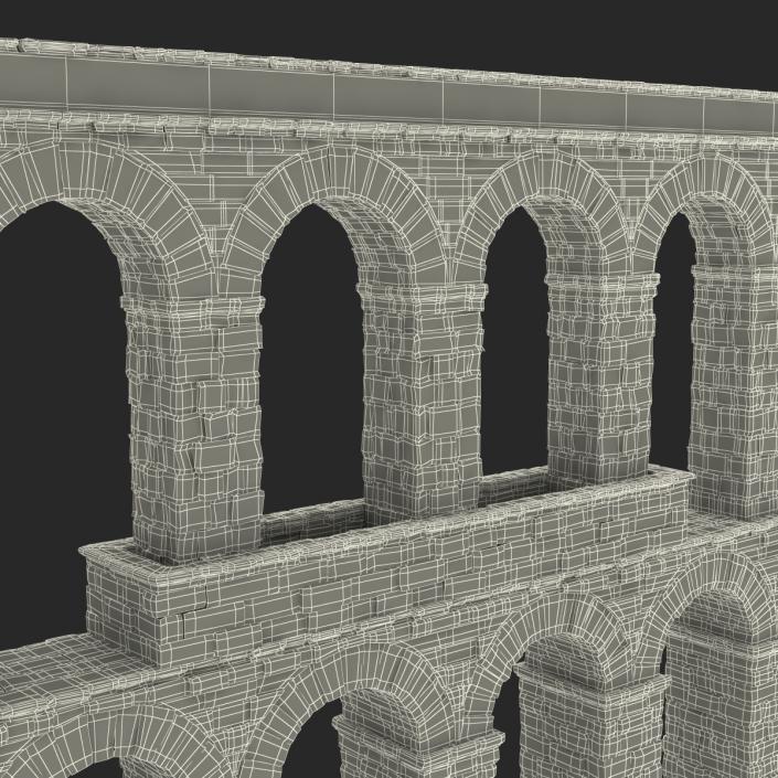 3D Aqueduct Section Greco Roman model