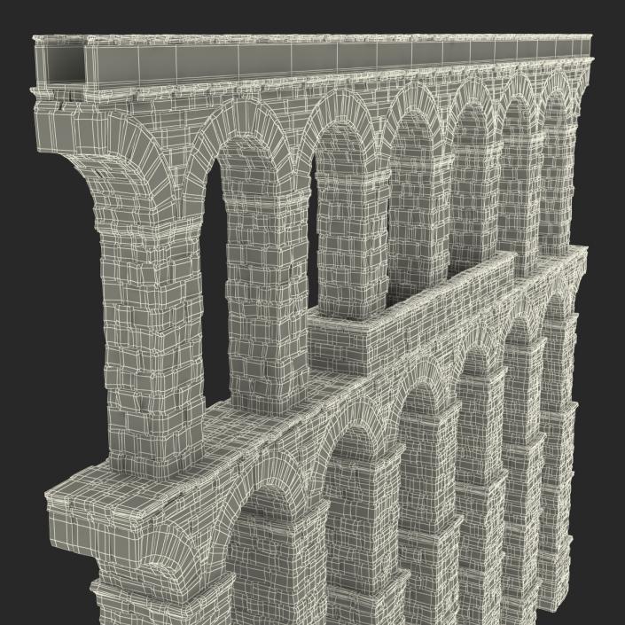 3D Aqueduct Section Greco Roman model