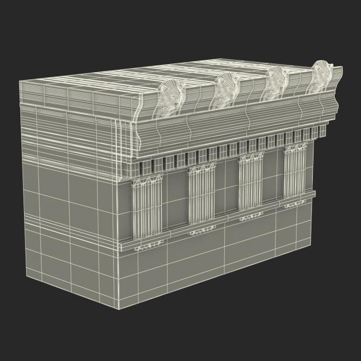 Doric Architrave and Frieze Greco Roman 3D model