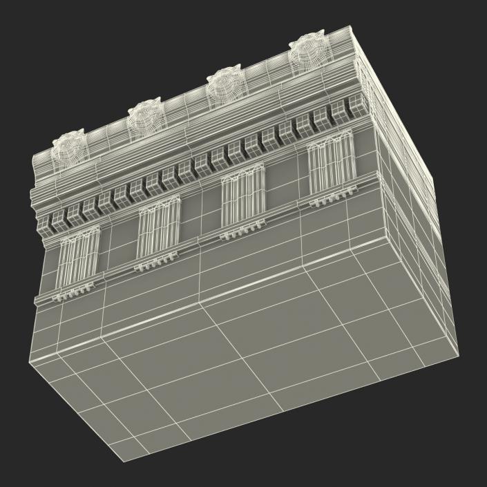 Doric Architrave and Frieze Greco Roman 3D model