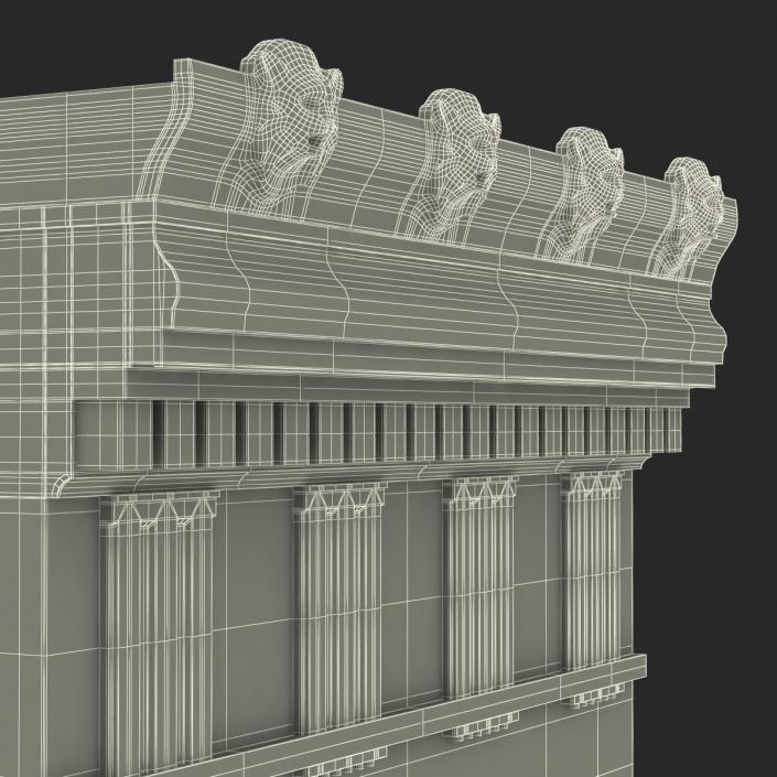 Doric Architrave and Frieze Greco Roman 3D model