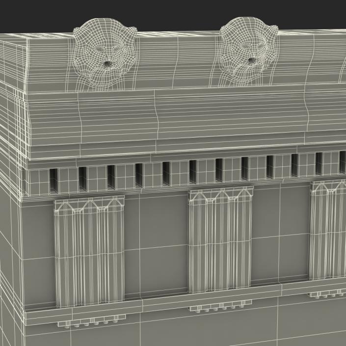 Doric Architrave and Frieze Greco Roman 3D model