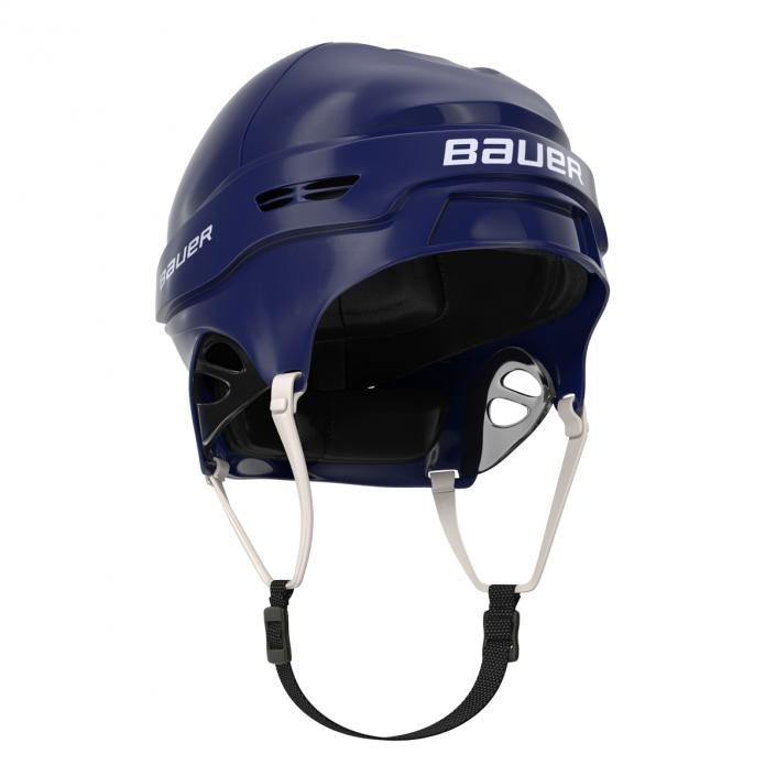 Ice Hockey Helmet Blue 2 3D model