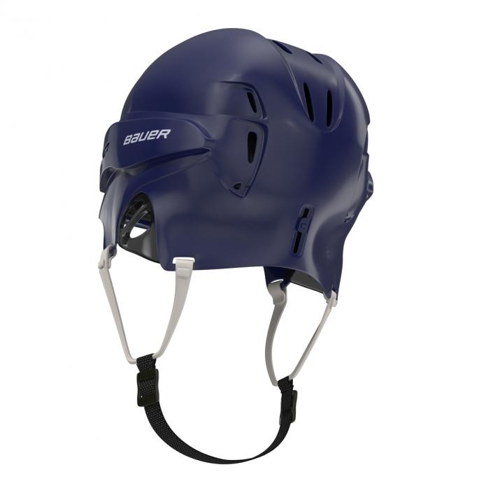 Ice Hockey Helmet Blue 2 3D model