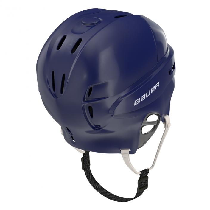 Ice Hockey Helmet Blue 2 3D model