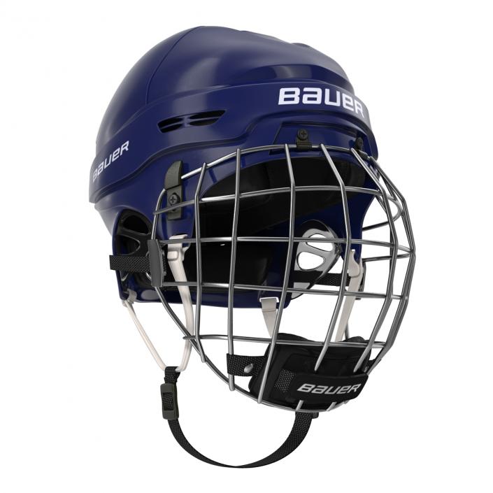 Ice Hockey Helmet Blue 3D