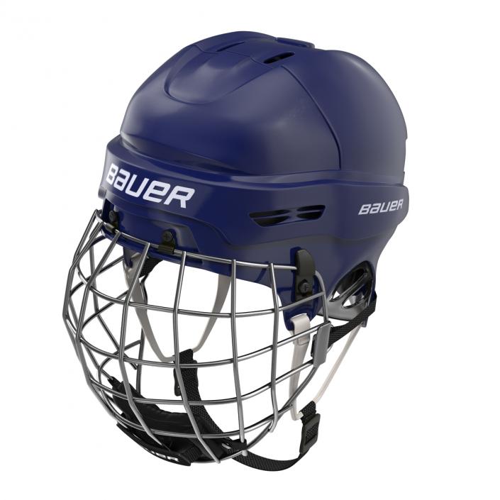 Ice Hockey Helmet Blue 3D