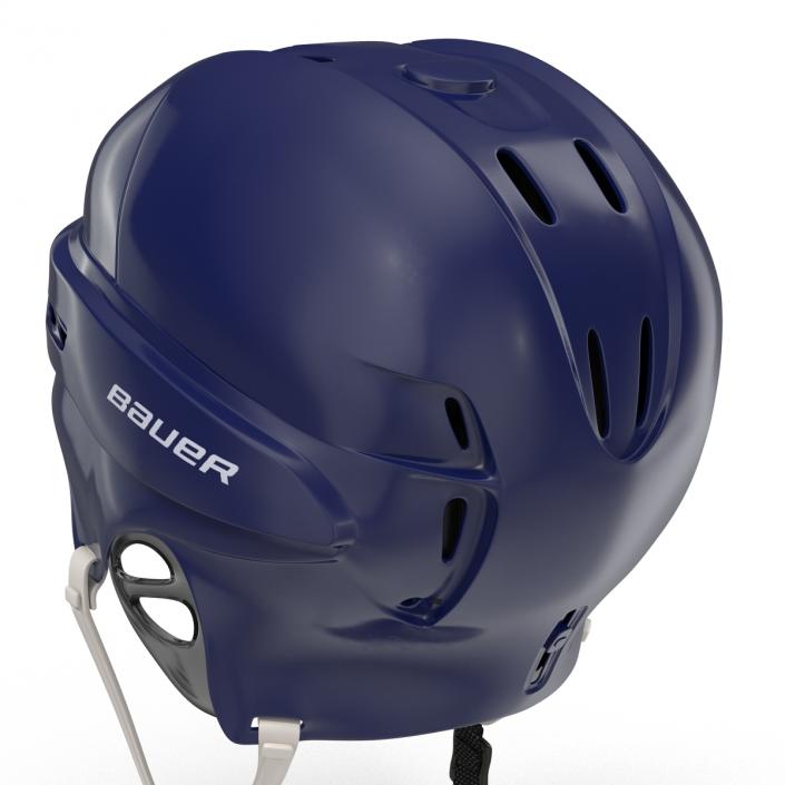 Ice Hockey Helmet Blue 2 3D model