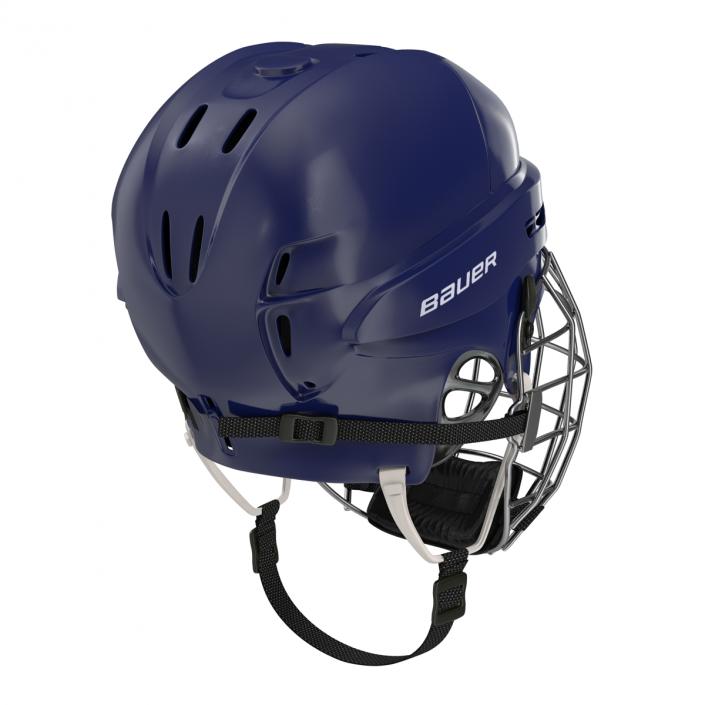 Ice Hockey Helmet Blue 3D