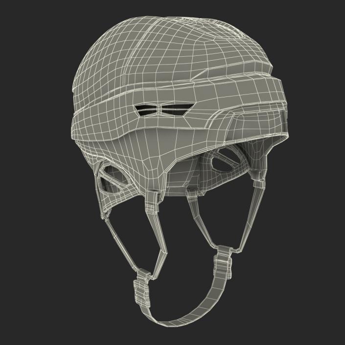 Ice Hockey Helmet Blue 2 3D model