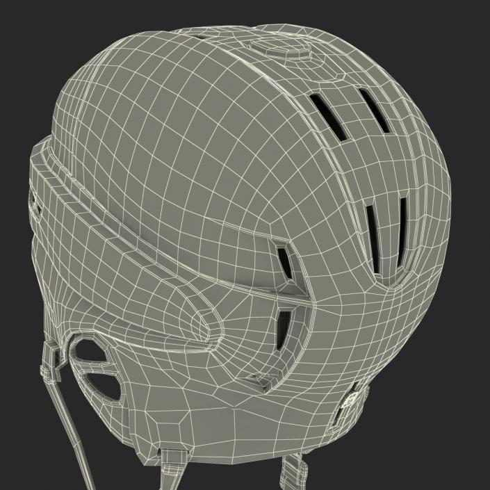 Ice Hockey Helmet Blue 2 3D model