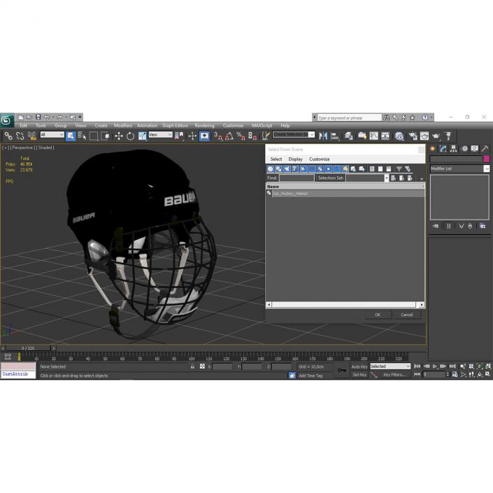 Ice Hockey Helmet 3D