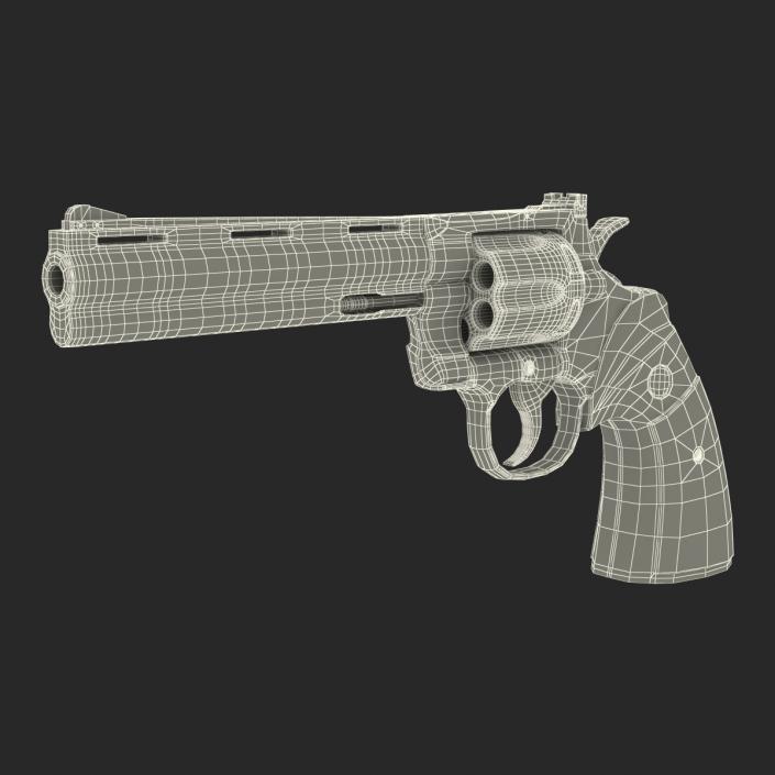 Colt Python Black 3D