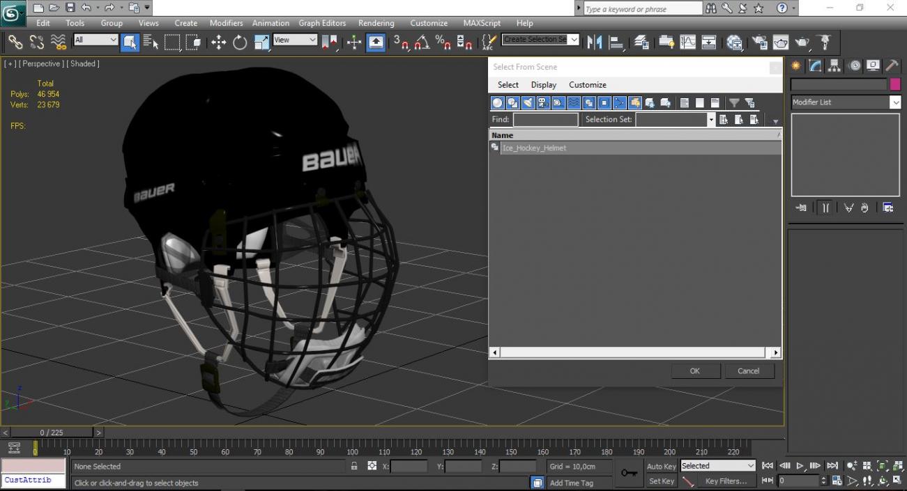 Ice Hockey Helmet 3D