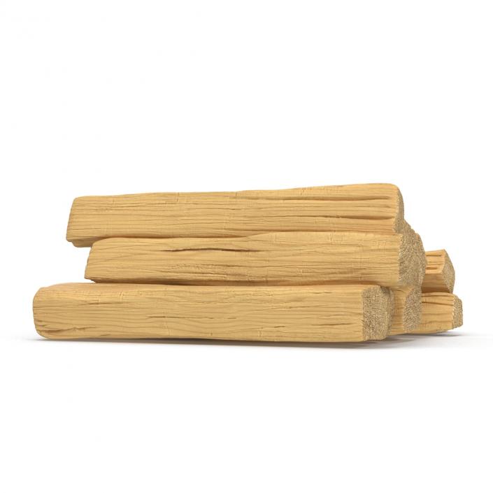 3D model Split Wood Logs