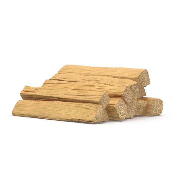 3D model Split Wood Logs