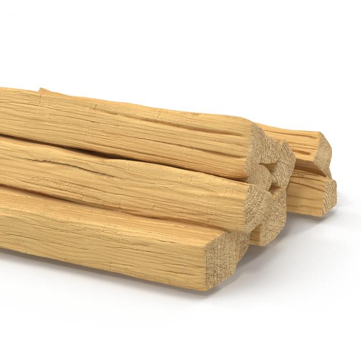 3D model Split Wood Logs