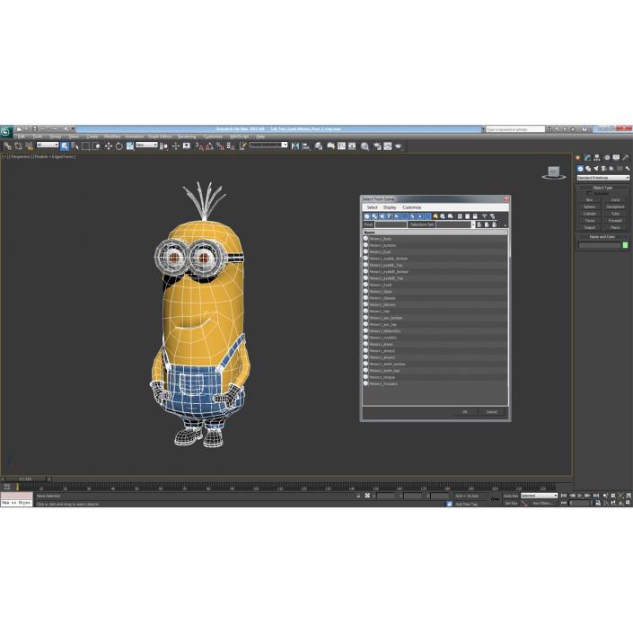 Tall Two Eyed Minion Pose 2 3D