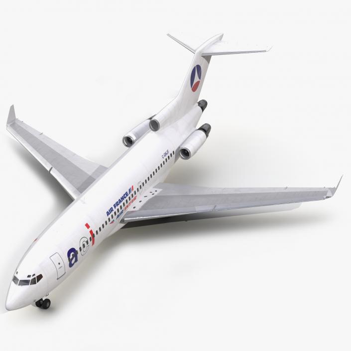 3D Boeing 727-100 Private Air France model