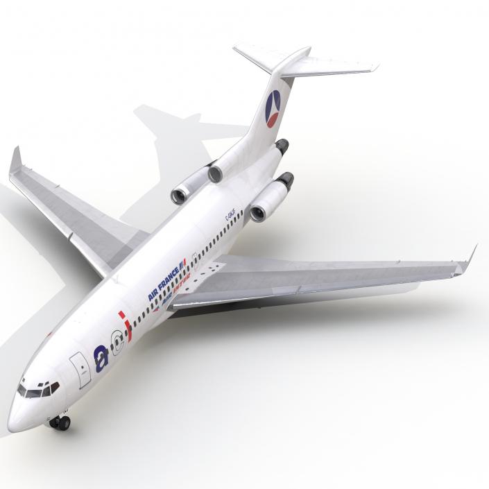 3D Boeing 727-100 Private Air France model