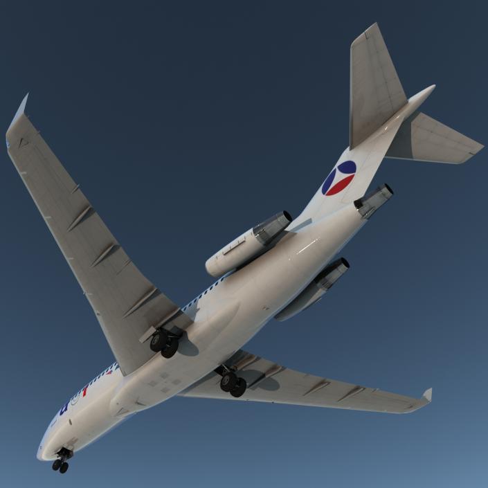 3D Boeing 727-100 Private Air France model