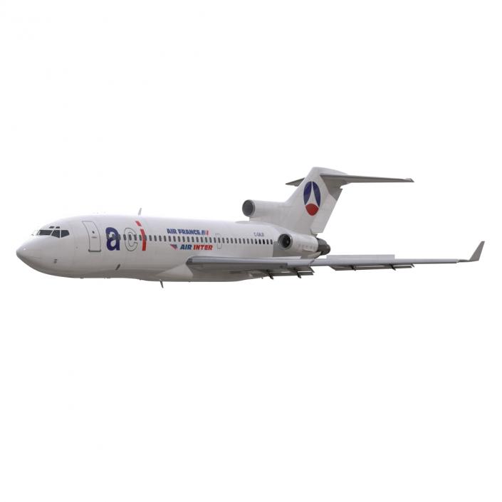 3D Boeing 727-100 Private Air France model