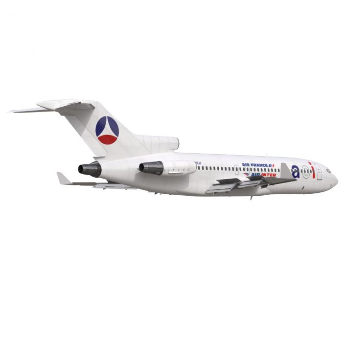 3D Boeing 727-100 Private Air France model