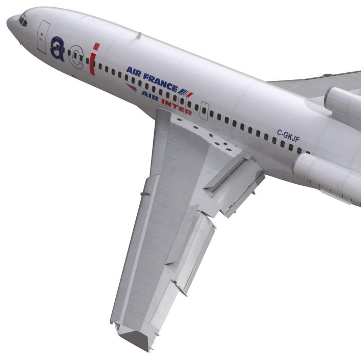 3D Boeing 727-100 Private Air France model