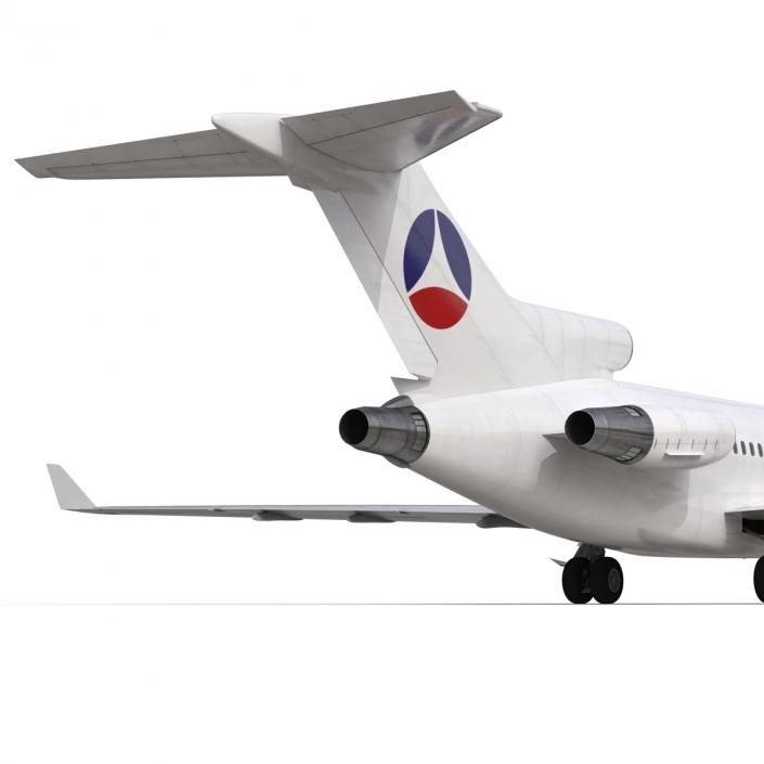 3D Boeing 727-100 Private Air France model