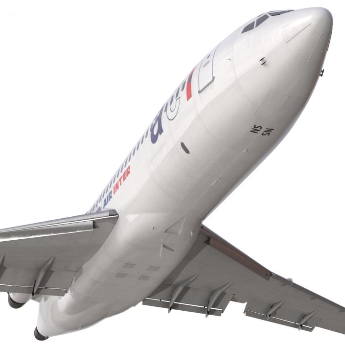 3D Boeing 727-100 Private Air France model