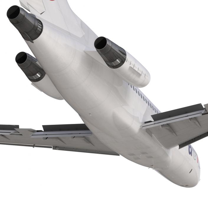 3D Boeing 727-100 Private Air France model